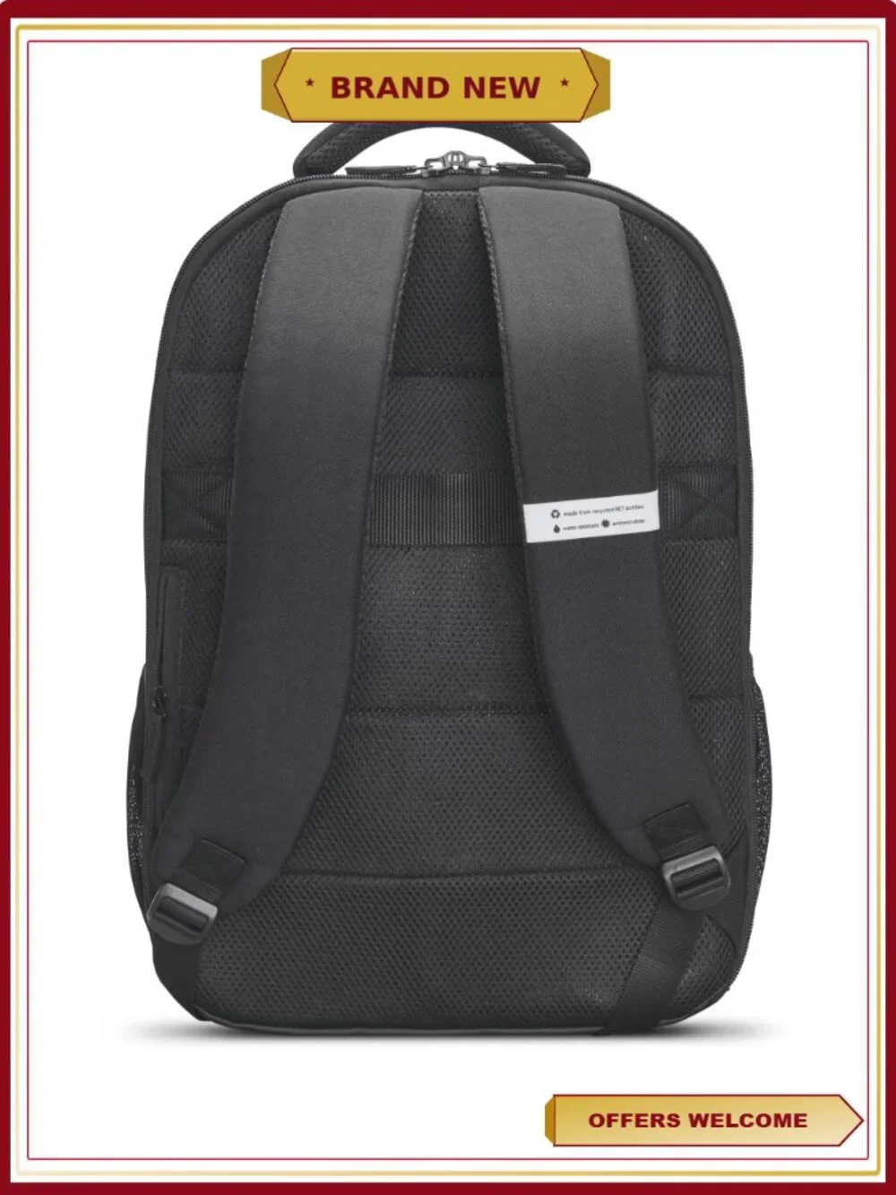 Recycled PET Laptop Backpack with RFID Protection